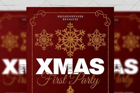 FreePsdVn.com 2009472 TEMPLATE first christmas party flyer seasonal a5 template 21142 cover