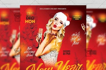 FreePsdVn.com 2009480 TEMPLATE new year night 2019 flyer seasonal a5 template 21260 cover