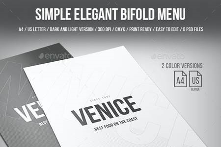 FreePsdVn.com 2009484 TEMPLATE simple elegant bifold menu a4 and us letter 2 color version 20265107 cover