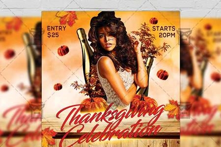 FreePsdVn.com 2009492 TEMPLATE thanksgiving celebration flyer autumn a5 template 21281 cover