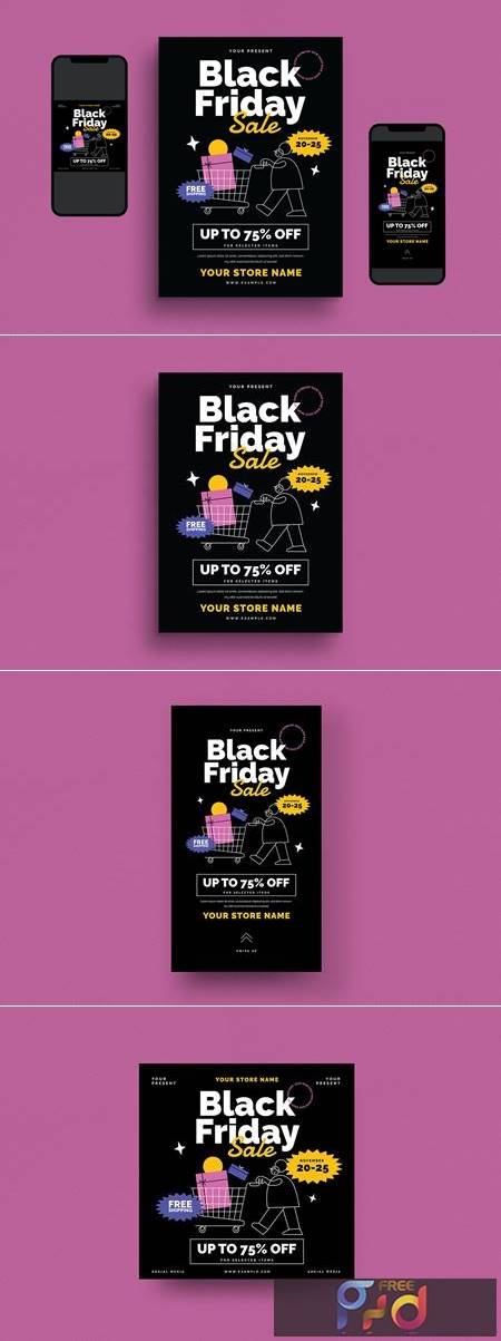 Black Friday Event Flyer Set 9WY9A3P 1