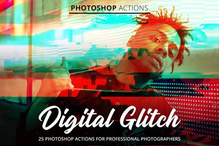 FreePsdVn.com 2010199 ACTION digital glitch actions for photoshop 4845098 cover