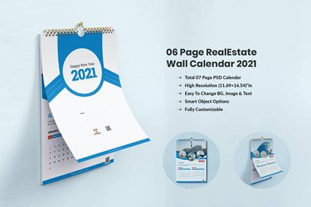 Freepsdvn.com 2010466 Template Calendar 2021 For Real Estate Company P8rnkcy Cover