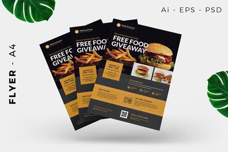 FreePsdVn.com 2010512 TEMPLATE restaurant free giveaway promotion flyer design 5qa8val cover