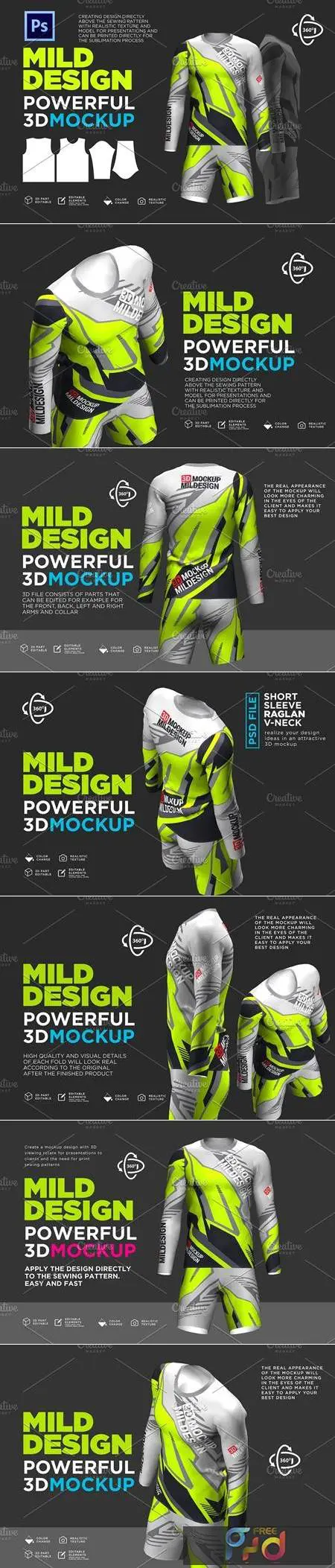 Download Free Mockup Jersey 3d Psd Png