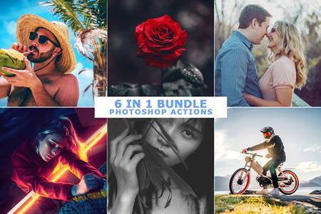 6 in 1 photoshop action bundle free download
