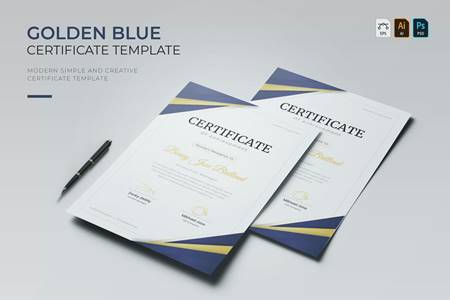 FreePsdVn.com 2011470 TEMPLATE golden blue certificate cnm3lhs cover