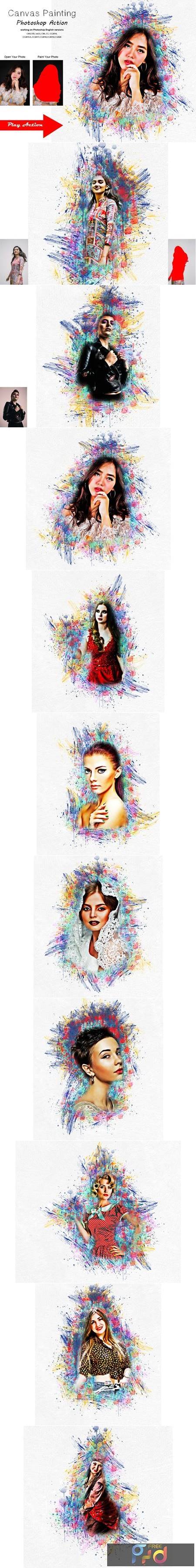 Canvas Painting Photoshop Action 5370490 1