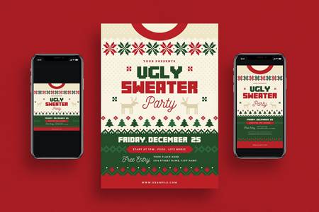 FreePsdVn.com 2012050 TEMPLATE ugly sweater christmas party social media vq6nnbd cover