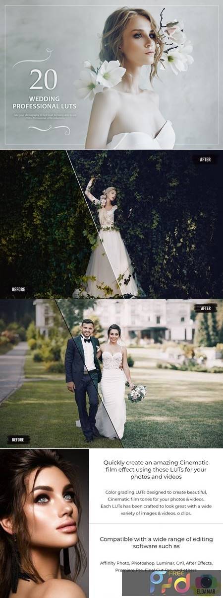 photoshop wedding luts free download