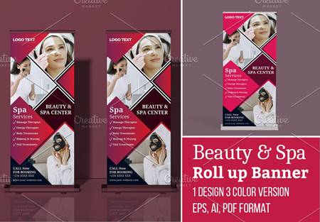 FreePsdVn.com 2012180 VECTOR beauty and spa rollup banner 5635667 cover