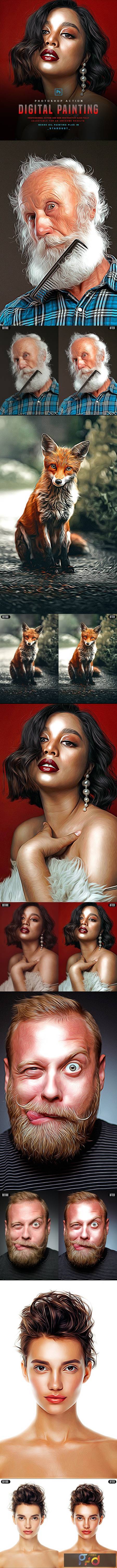 Digital Painting - Photoshop Action 28883022 1 FreePsdVn.com 2012197 ACTION digital painting photoshop action 28883022