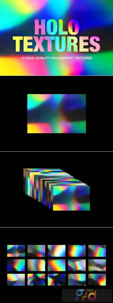 Holographic Foil Gradient Textures 4061718 - FreePSDvn