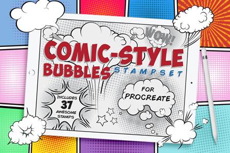 FreePsdVn.com 2012304 ACTION comic bubble procreate stamp 4579709 cover