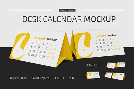FreePsdVn.com 2012424 MOCKUP desk calendar v02 mockup set 5383640 cover