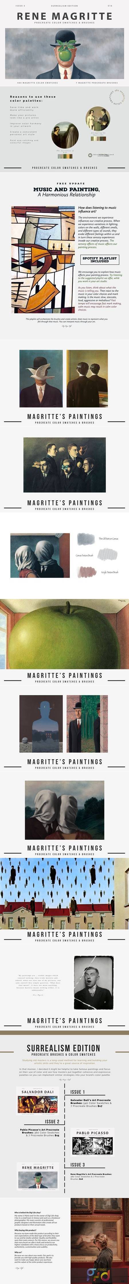 Rene Magritte Procreate Brushes