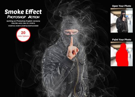 Freepsdvn.com 2101267 Action Smoke Effect Photoshop Action 5583653 Cover