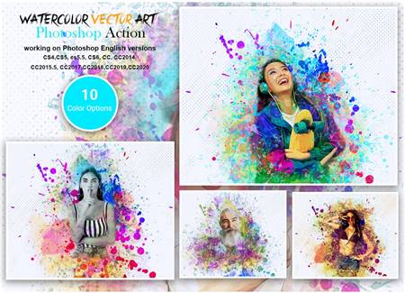 FreePsdVn.com 2101293 ACTION watercolor vector art ps action 5566054 cover