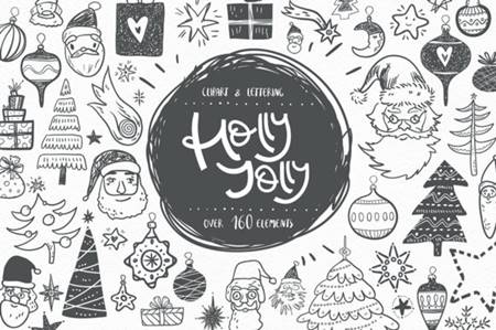 FreePsdVn.com 2101328 VECTOR holly jolly winter doodles 6339624 cover