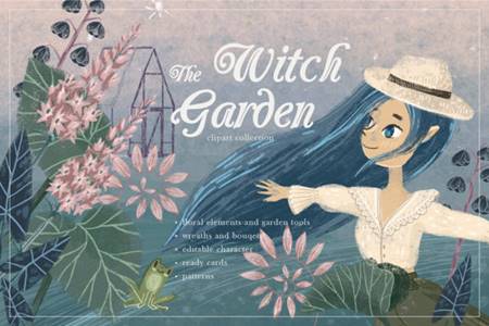 FreePsdVn.com 2101338 STOCK witch garden clipart collection 5247213 cover