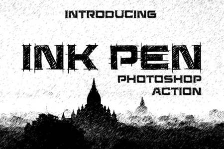 FreePsdVn.com 2101483 ACTION ink pen photoshop action 6701569 cover