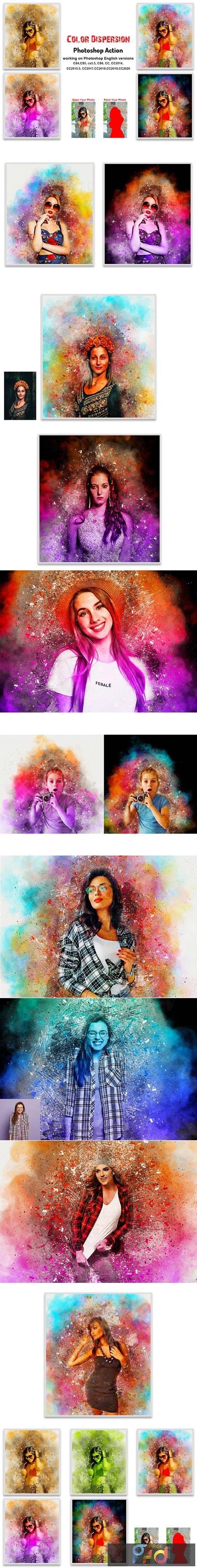 Color Dispersion Photoshop Action