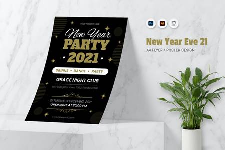 FreePsdVn.com 2102112 TEMPLATE new year 21eve flyer rjmeqkw cover