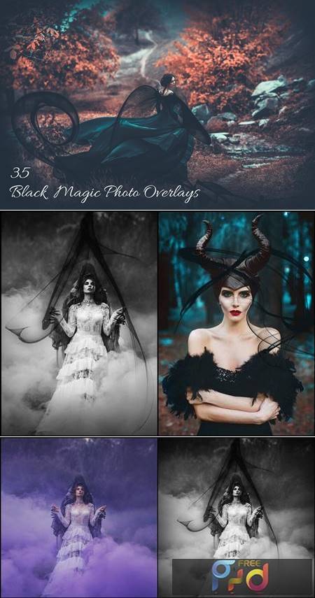 Black Magic Photo Overlays