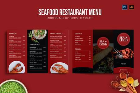 FreePsdVn.com 2102200 TEMPLATE seafood restaurant menu 39azkrm cover