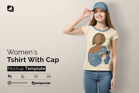 FreePsdVn.com 2102382 MOCKUP womens tshirt with cap mockup 5302964 cover
