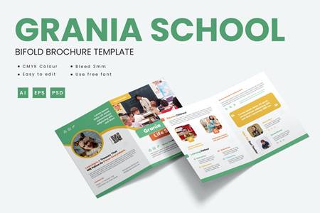 FreePsdVn.com 2102400 TEMPLATE grania school brochure bifold template ey3tdkn cover