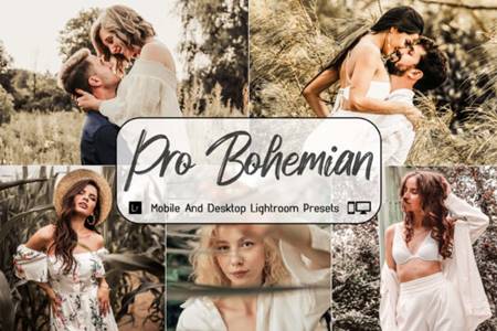 Freepsdvn.com 2102405 Preset Pro Bohemian Desktop Mobile Lightroom 8272258 Cover