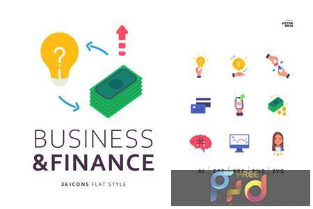 FreePsdVn.com 2102436 VECTOR 36 business and finance icons flat style rf3ayg2