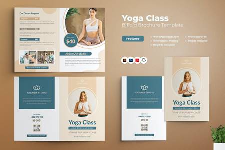 FreePsdVn.com 2103184 TEMPLATE yoga class bifold brochure bwnndec cover