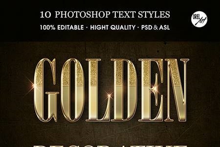 Freepsdvn.com 2103218 Action Golden Decorative Text Styles 30375826 Cover