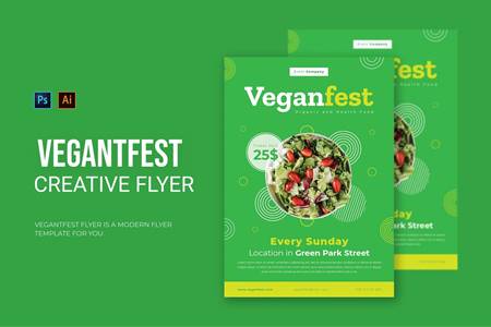 FreePsdVn.com 2103256 TEMPLATE veganfest flyer qqh4lwh cover