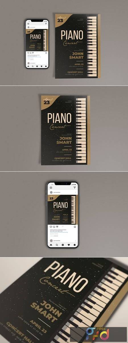 Piano Night Concert Template Set JX24YSC 1