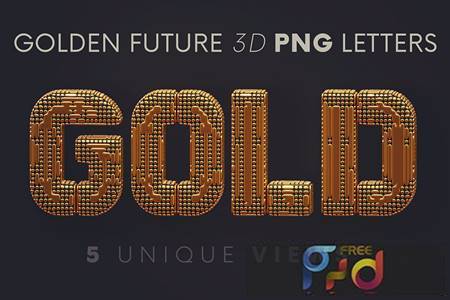 FreePsdVn.com 2103334 STOCK golden future 3d lettering gd2velp