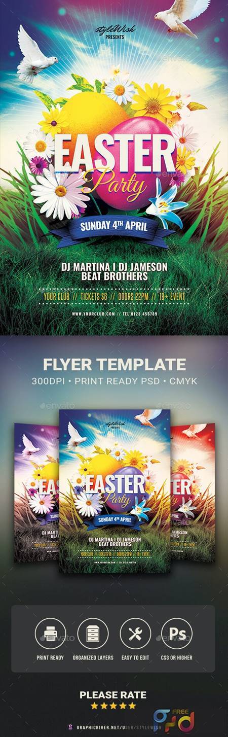 FreePsdVn.com 2103336 TEMPLATE easter party flyer 30335332
