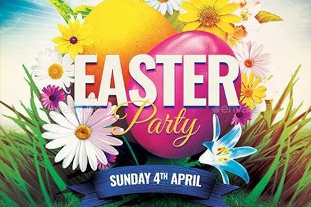 FreePsdVn.com 2103336 TEMPLATE easter party flyer 30335332 cover
