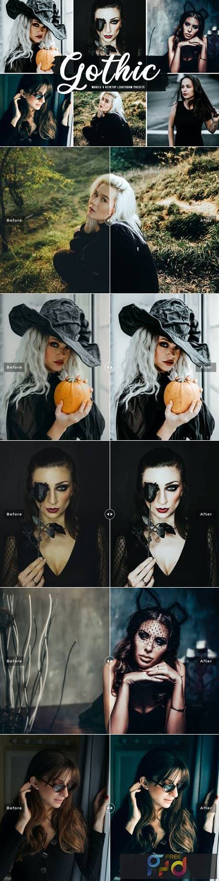 Gothic Mobile & Desktop Lightroom Presets