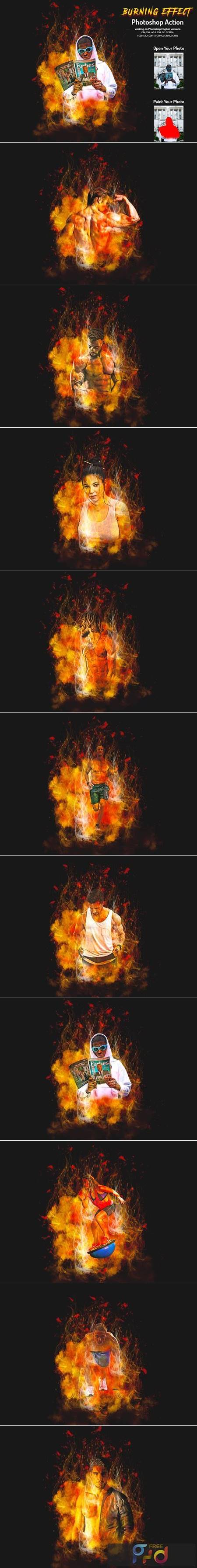 Burning Effect Photoshop Action