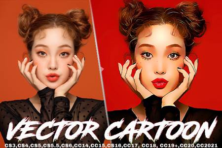 FreePsdVn.com 2105271 ACTION vector cartoon painting photoshop actions 3rhspwg cover