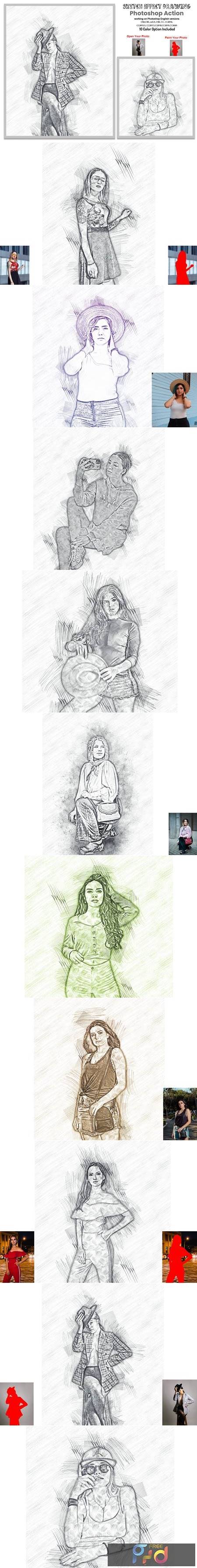 Sketch Drawing Effect PS Action