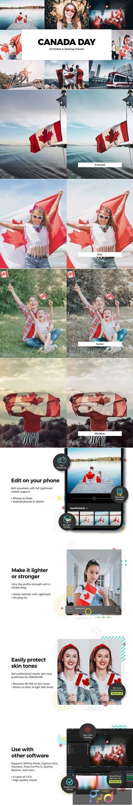 Canada Day Lightroom Presets & LUTs