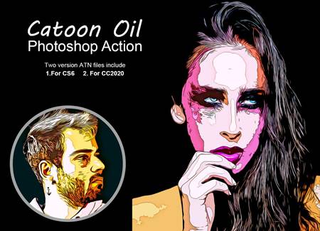 FreePsdVn.com 2107250 ACTION cartoon oil photoshop action 5299110 cover