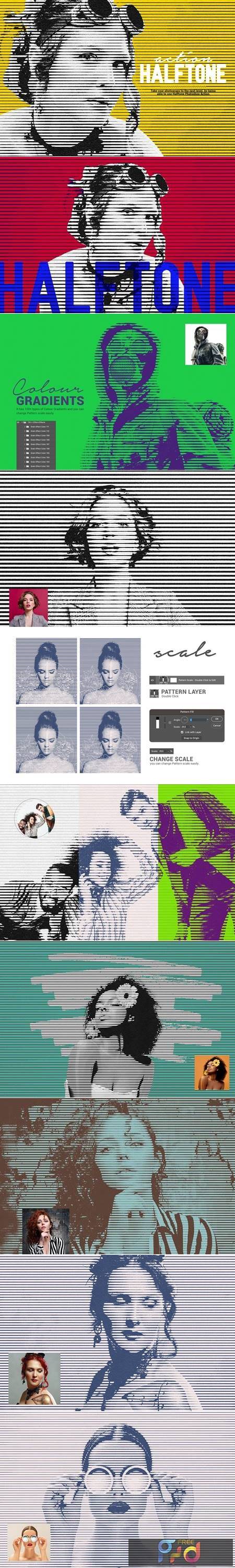 Halftone Photoshop Action