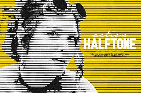 Halftone Photoshop Action 6110021 - FreePSDvn