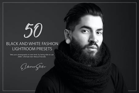 FreePsdVn.com 2107399 PRESET 50 black and white fashion lightroom presets ws6bfcv cover