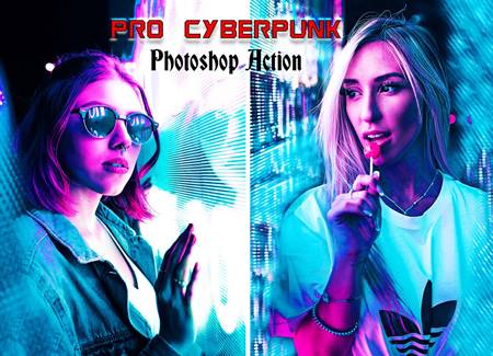 FreePsdVn.com 2108199 ACTION pro cyberpunk photoshop action 6215870 cover